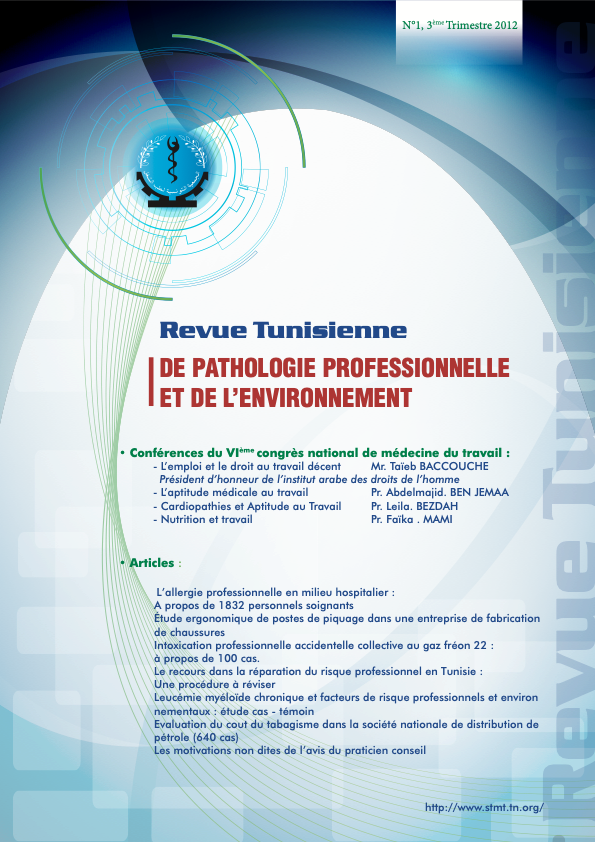 Couverture Édition 2012 - Numéro 1